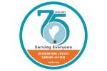 Rutherford County Library 75th anniversary logo